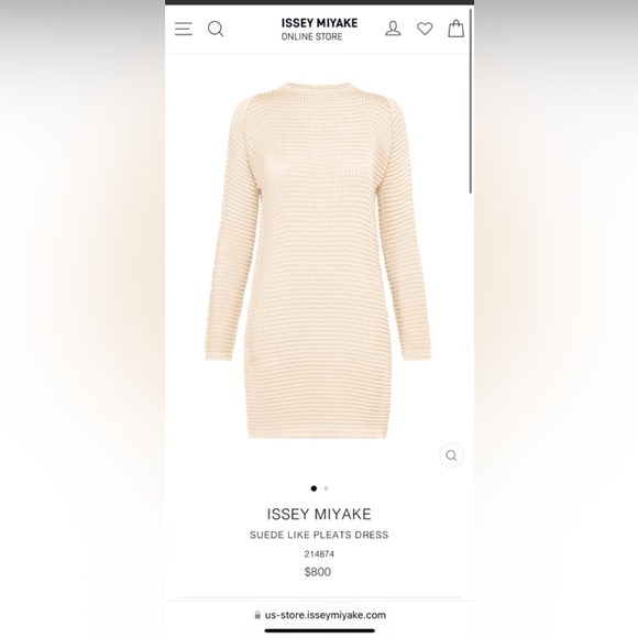 ISSEY MIYAKE SUEDE LIKE PLEATS - Picture 2 of 2